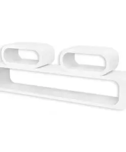 vidaXL Wall Cube Shelves 6 pcs White