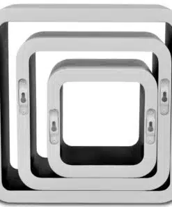 vidaXL Wall Cube Shelves 6 pcs White and Black
