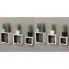 vidaXL Wall Cube Shelves 6 pcs White and Black