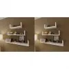 vidaXL Wall Shelves 6 pcs White