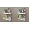 vidaXL Wall Shelves 4 pcs White 40 cm
