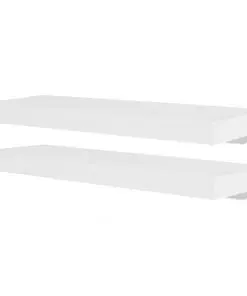 vidaXL Wall Shelves 4 pcs White 60 cm