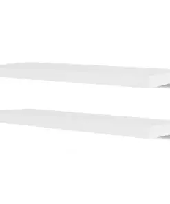 vidaXL Wall Shelves 4 pcs White 80 cm