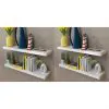 vidaXL Wall Shelves 4 pcs White 80 cm vidaXL Wall Shelves 4 pcs White 80 cm