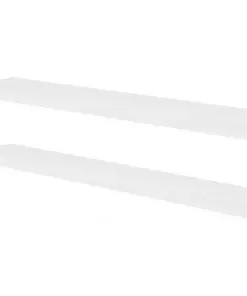 vidaXL Wall Shelves 4 pcs White 100 cm