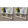 vidaXL Wall Shelves 4 pcs White 100 cm