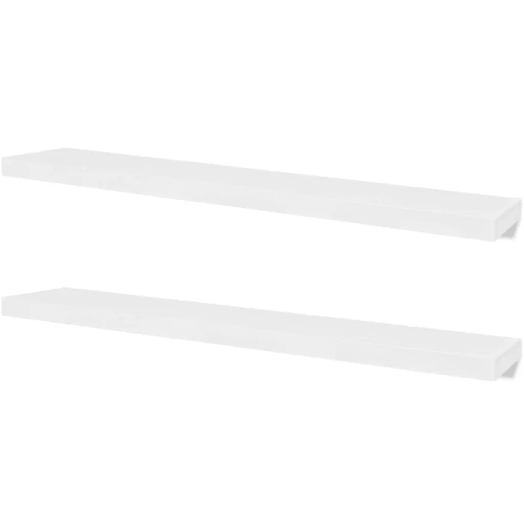 vidaXL Wall Shelves 4 pcs White 120 cm