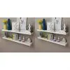 vidaXL Wall Shelves 4 pcs White 120 cm