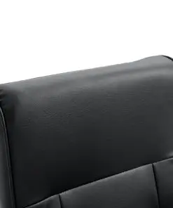 vidaXL Massage Chair Black Faux Leather