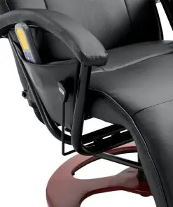 vidaXL Massage Chair Black Faux Leather