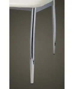 vidaXL Dining Chairs 4 pcs White Faux Leather