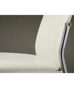 vidaXL Dining Chairs 6 pcs White Faux Leather