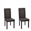 vidaXL Dining Chairs 2 pcs Brown Faux Leather vidaXL Dining Chairs 2 pcs Brown Faux Leather