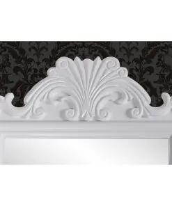 vidaXL Vanity Makeup Table with Rectangular Swing Mirror MDF