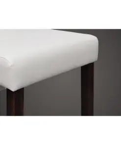 vidaXL Dining Chairs 4 pcs White Faux Leather