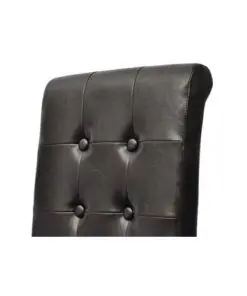 vidaXL Dining Chairs 6 pcs Brown Faux Leather