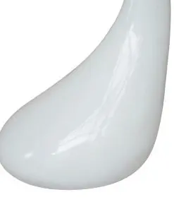 vidaXL Coffee Table 2 pcs with Round Glass Top High Gloss White