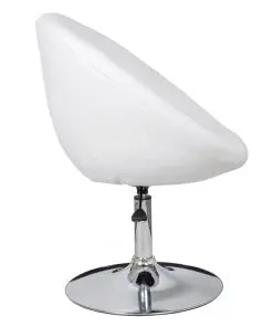 vidaXL Bar Chair White Faux Leather