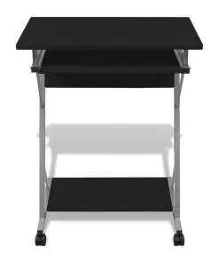 Computer Desk Pull Out Tray Furniture Office Student Table Black