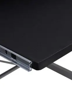 Computer Desk Workstation With Pull Out Keyboard Tray Black