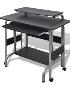 Computer Desk Adjustable Workstation Black