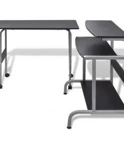 Computer Desk Adjustable Workstation Black
