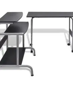 Computer Desk Adjustable Workstation Black
