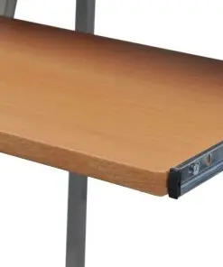 Computer Desk With Pull Out Keyboard Tray Brown