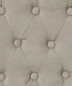 vidaXL Dining Chairs 2 pcs Beige Fabric