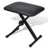vidaXL Adjustable Keyboard & Piano Stool Foldable