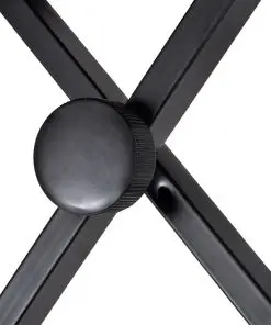 vidaXL Adjustable Keyboard & Piano Stool Foldable