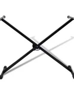 vidaXL Adjustable Keyboard Stand and Stool Set