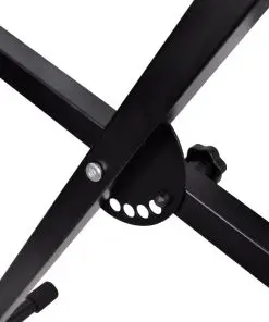 vidaXL Adjustable Keyboard Stand and Stool Set