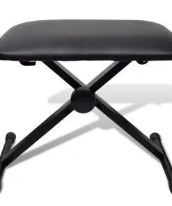 vidaXL Adjustable Keyboard Stand and Stool Set