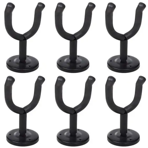 vidaXL Guitar Wall Mount Hanger Set 6 pcs