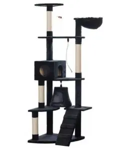 Cat Play Tree 191 cm Dark Blue Plush