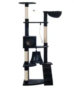 Cat Play Tree 191 cm Dark Blue Plush