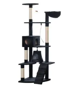 Cat Play Tree 191 cm Dark Blue Plush