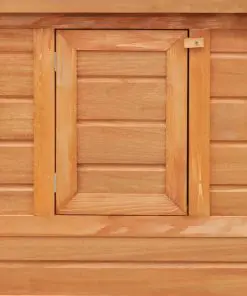 vidaXL Outdoor Chicken Cage Hen House with 1 Egg Cage Wood