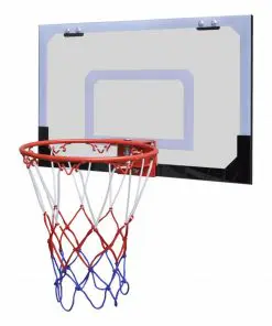 vidaXL Indoor Mini Basketball Hoop Set with Ball and Pump