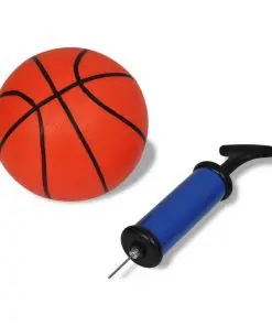 vidaXL Indoor Mini Basketball Hoop Set with Ball and Pump