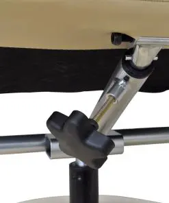 vidaXL Armchair with Footrest Cream White Faux Leather