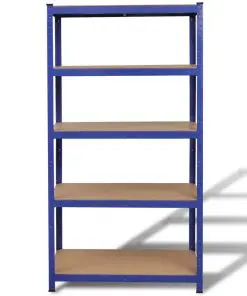 Storage Shelf Garage Storage Organizer Blue