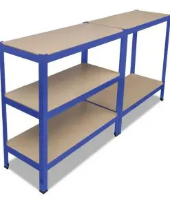 Storage Shelf Garage Storage Organizer Blue