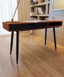 Brown Workstation Computer Desk Laptop Table