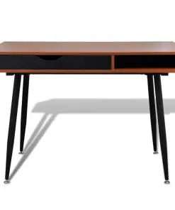 Brown Workstation Computer Desk Laptop Table