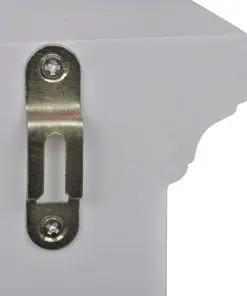 vidaXL Wooden Kitchen Wall Cabinet with Glass Door White