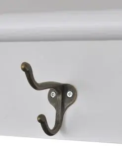 vidaXL Wooden Kitchen Wall Cabinet with Glass Door White