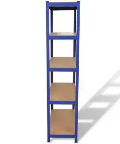 Storage Shelf Blue 2 pcs