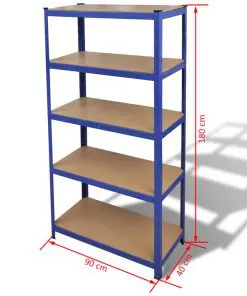 Storage Shelf Blue 2 pcs